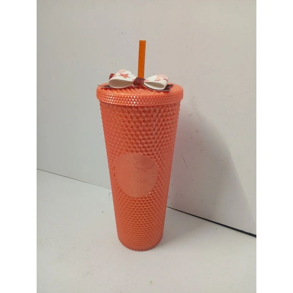 ORANGE PEARL-24 oz Starbucks Studded Tumbler-Limited Edition 2022